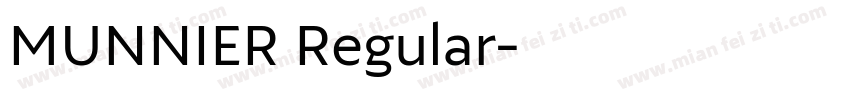 MUNNIER Regular字体转换